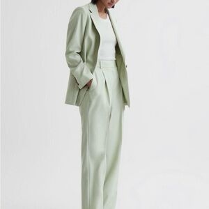 REISS Women's Naomi Mint Green Pants Size 6